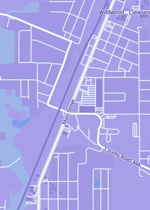 Street map around Wonders Emporium Cards and Games, 328 S Main St, Wildwood, FL