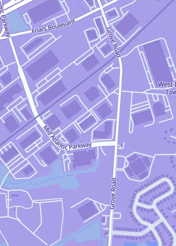 Street map around Www.bbtoystore.com, 1301 Metropolitan Ave Ste 5, West Deptford, NJ