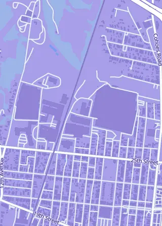 Street map around www.MattsBaseball.com, Watervliet