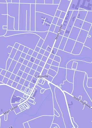 Street map around You Name It Collectables, Cassville