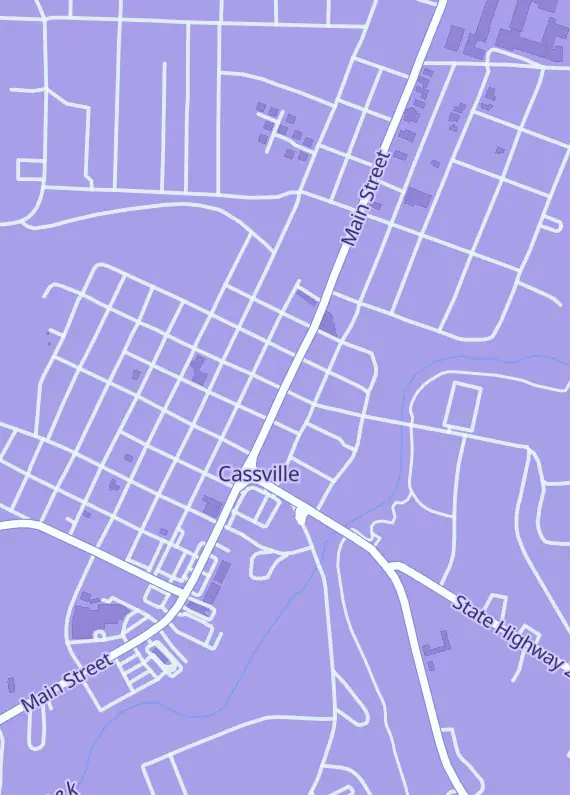 Street map around You Name It Collectables, 613 Main St, Cassville, MO